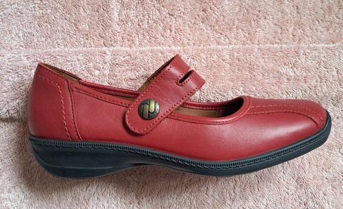 Hotter karen red leather - red,
