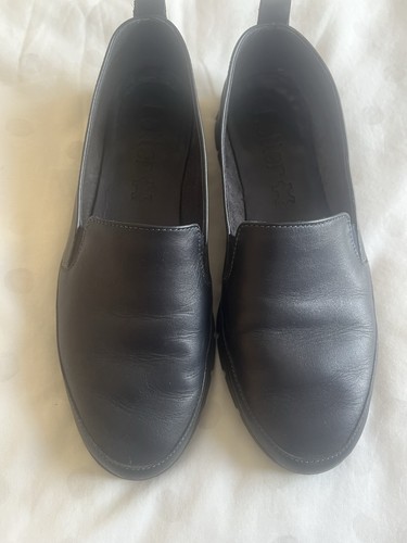 Hotter navy blue leather shoes - leather,