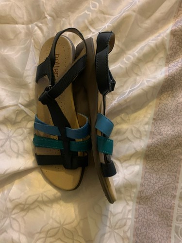 Hotter blue sandals - blue, sz