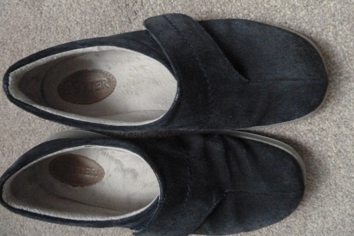 Hotter navy wrap suede - wrap,
