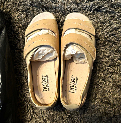 Hotter lesley beige leather - lesley,