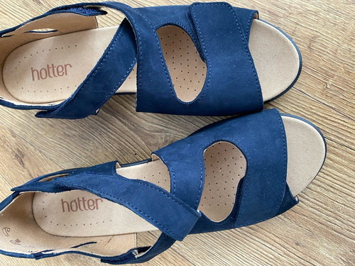 Hotter women blue suede - hotter,