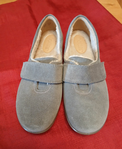 Hotter women grey suede - grey, wrap