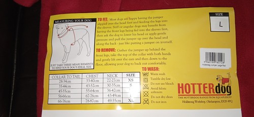 Hotter dog fleece jumper - dog,