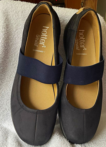 Hotter ortholite navy - ortholite, suede