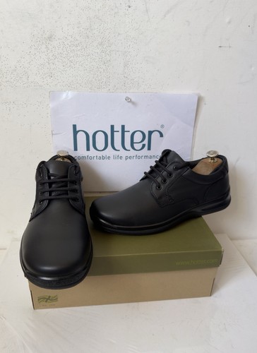 Hotter burton black leather - burton,
