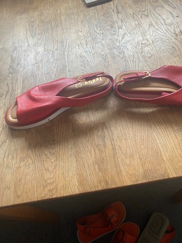 Hotter womens red leather - womens,