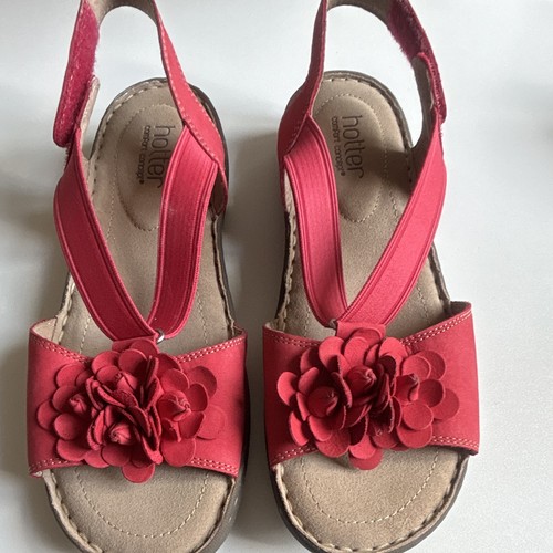 Hotter women red slingback - red,
