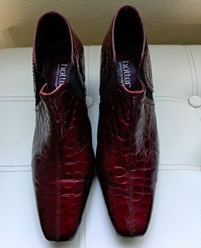 Hotter women burgundy croc - hotter,