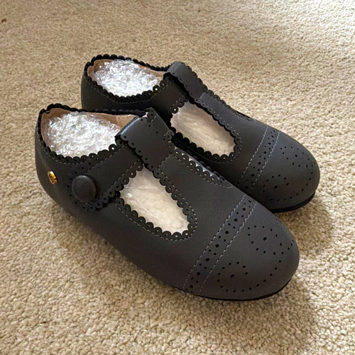 Hotter grey leather mary - hotter, jane