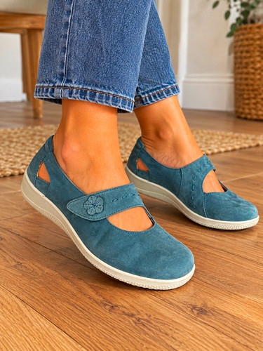 Hotter women blue suede - women’s,