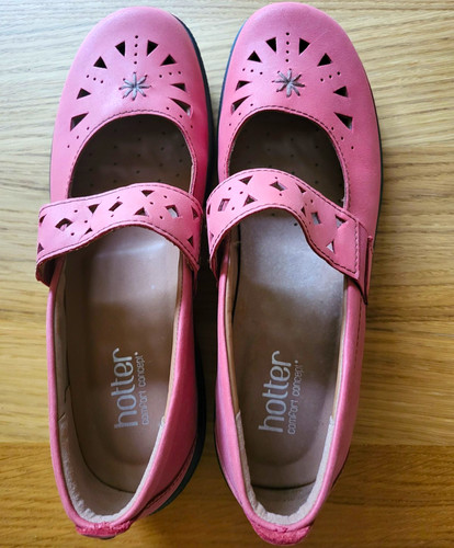Hotter pink leather mary - hotter, jane