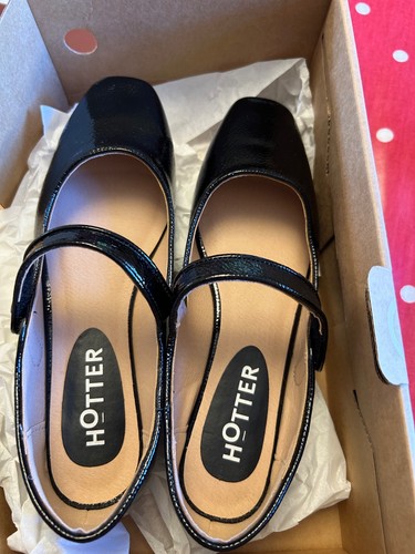 Ladies new hotter black patent - ladies,