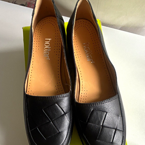 Hotter women black leather - black,