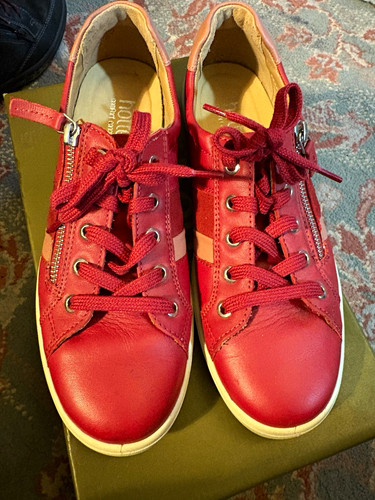 Hotter red leather low - red,